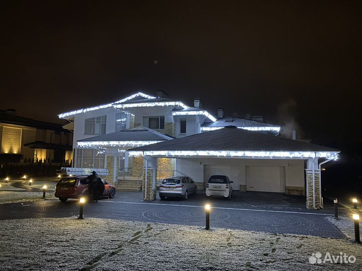 Украшение дома, К новому году под ключ герлянды