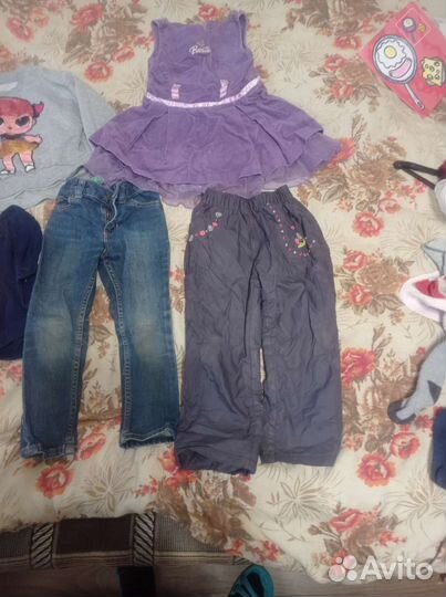 Большой пакет вещей на девочку 3-4 лет
