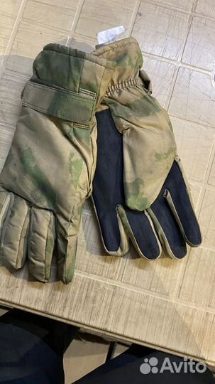 Перчатки пятипалые мох