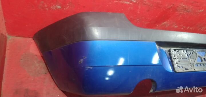 Логан бампер задний Logan фаза 1 синий до 2010 г