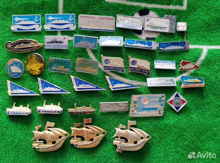 Значки СССР самолеты авто корабли космос