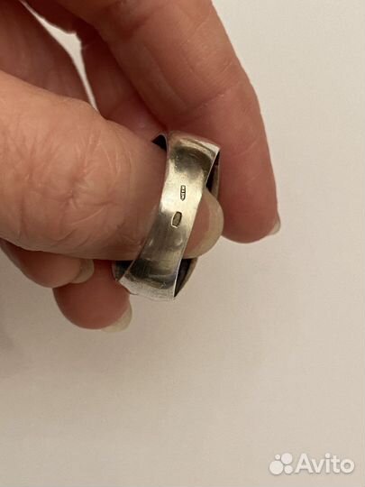 Винтажная Старинная Печатка Серебряное Кольцо