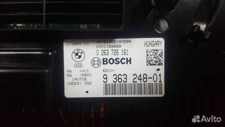 Приборная панель BMW black panel 6WA F10 F15 F25