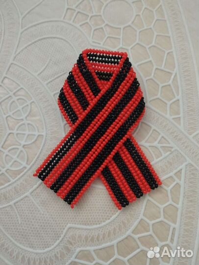 Георгиевская лента из бисера