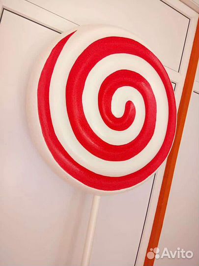 Леденец из пенопласта, 3d декор