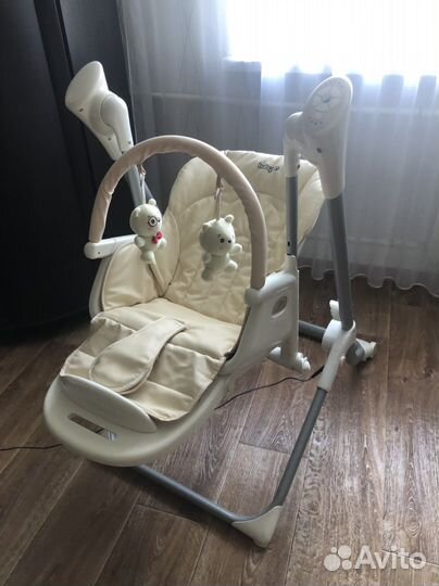 Стульчик-качели 2в1 для кормления