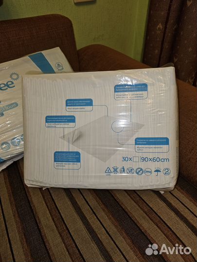 Одноразовые впитывающие пеленки 60х90