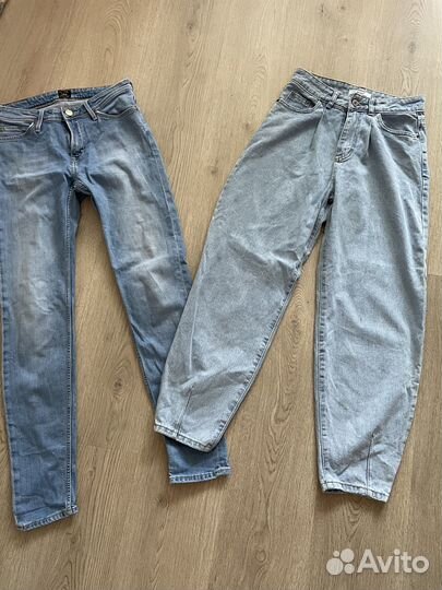 Джинсы слоучи и скини Lee 158-164