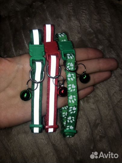 Ошейник светоотражающий для собак и кошек новые