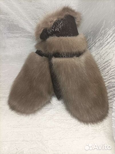 Норковые рукавички