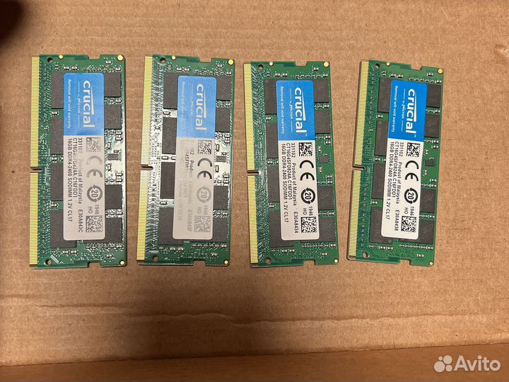 Озу crucial ct16g4sfd824a ddr4 - 16гб