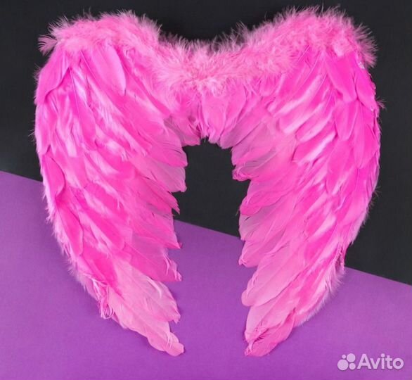 Крылья розовые детские