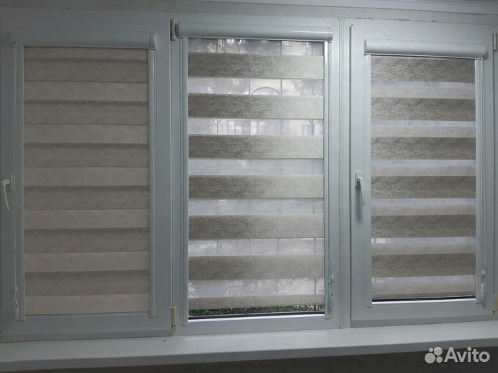 Рулонные шторы день ночь, свое производство