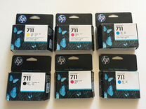 HP 711 картриджи Cyan, Yellow, Magenta