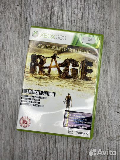 Rage с мануалом xbox 360