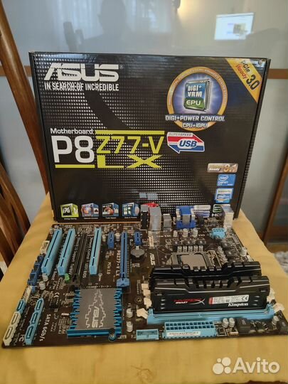 P8Z77-V-LX + I5 3570K + 16GB озу + бп 600W+Куллер