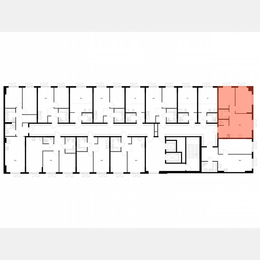 2-к. квартира, 49,9 м², 8/15 эт.