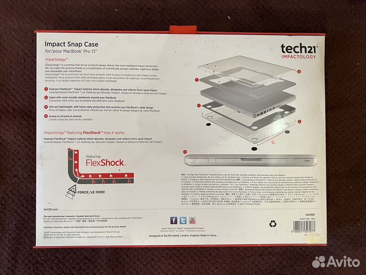 Защитный кейс для 13 MacBook Pro Tech21