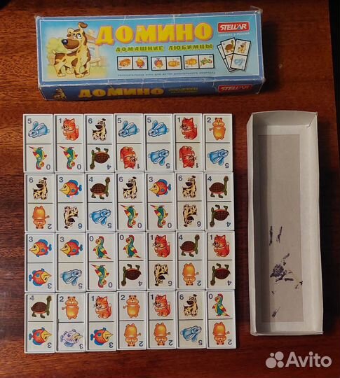 Домино деревянное СССР, детское, пластик