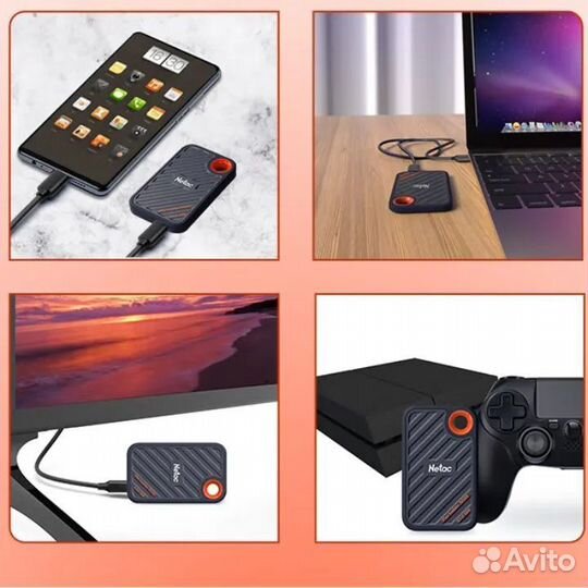 512 гб Внешний SSD диск Netac ZX20 pssd,L21