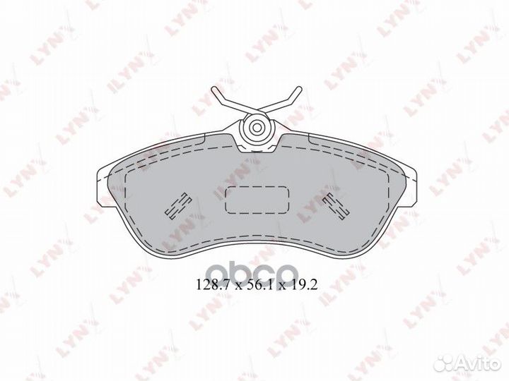 Колодки тормозные дисковые перед citroen C2