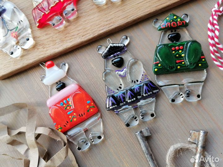 Елочные игрушки стекло новые