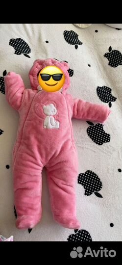 Комбинезон для девочки плюшевый
