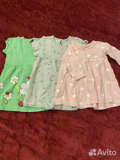 Платье для девочки 80 92