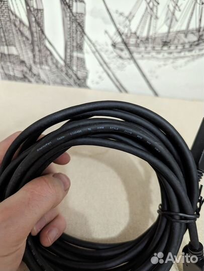 Кабель Buro DisplayPort - hdmi 3м gold