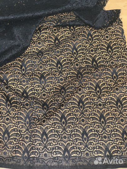 Ткань гипюр и хлопок. Новые