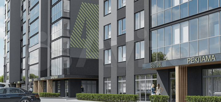 2-к. квартира, 64,3 м², 7/17 эт.