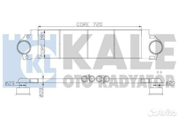 Интеркулер VW Transporter T5 (03) 343100 kale