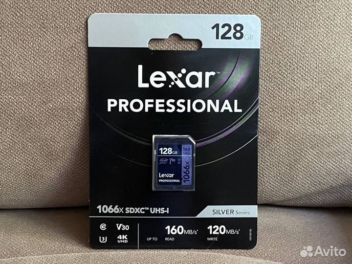 Карта памяти Lexar Professional 1066x sdxc 128 GB