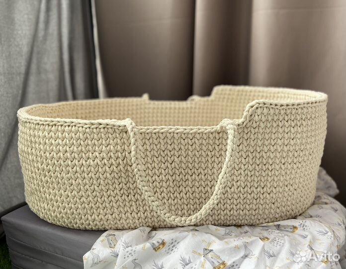 Вязанная люлька для новорожденных