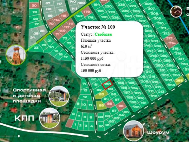 Участок 6,1 сот. (СНТ, ДНП)