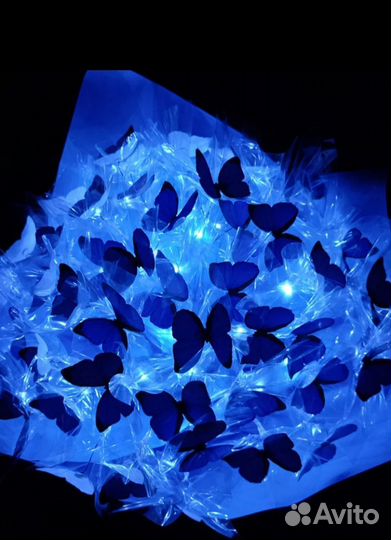 Готовый букет из бабочек