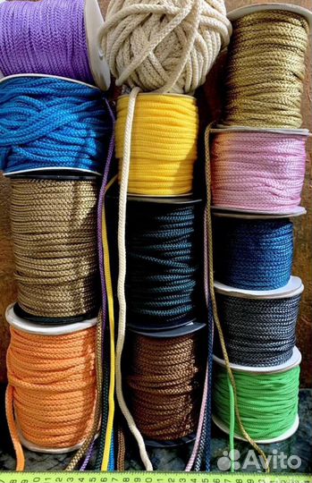 Шнур отделочный сутажный джутовый 30 метров