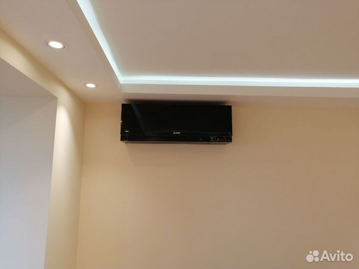 Закладка трасс. Монтаж кондиционеров