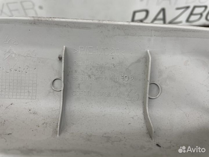 Накладка стойки лоб стекла citroen berlingo B9 08