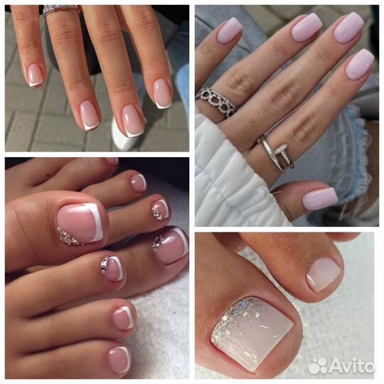 Маникюр,укрепление ногтей,покрытие гель лаком