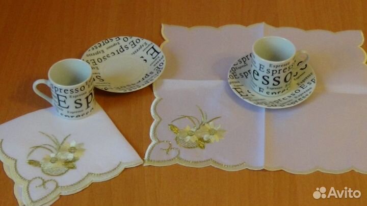 Кофейные чашки с блюдцем 5 штук