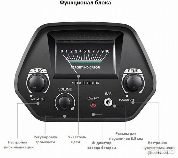 Металлоискатель boolatek MD-4030S Black
