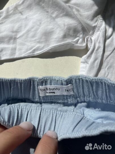 Штаны(брюки) и рубашка для мальчика 74-80