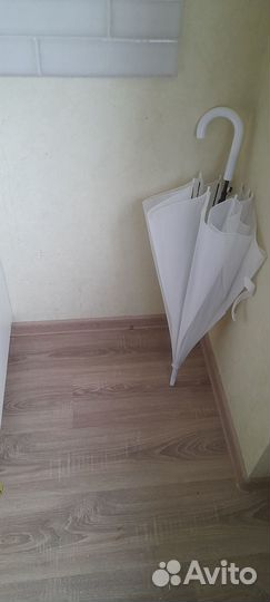 Зонтик трость белоснежно белый