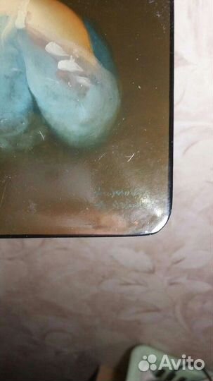 Шкатулка старинная Федоскино '88