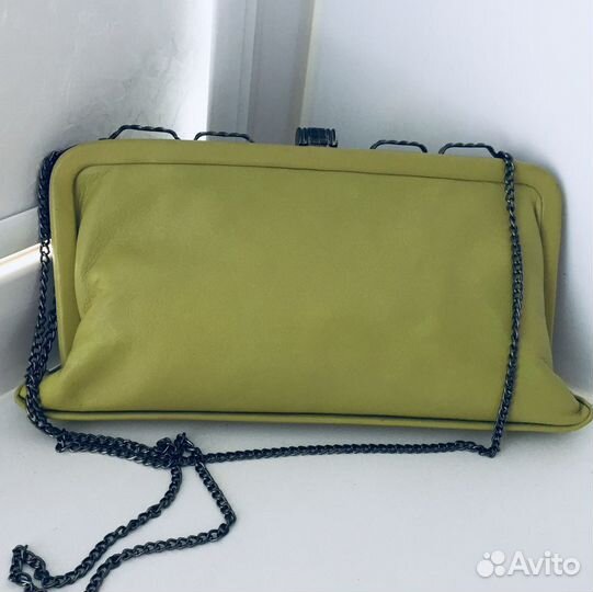 Сумка клатч натуральная кожа