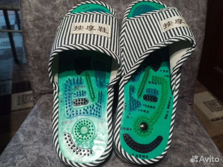 Массажные тапочки с магнитами Ши-ацу