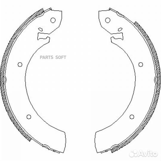 Road house 425000 Колодки торм.барабанные