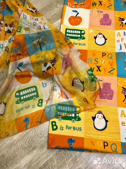 Комплект штор с тюлью