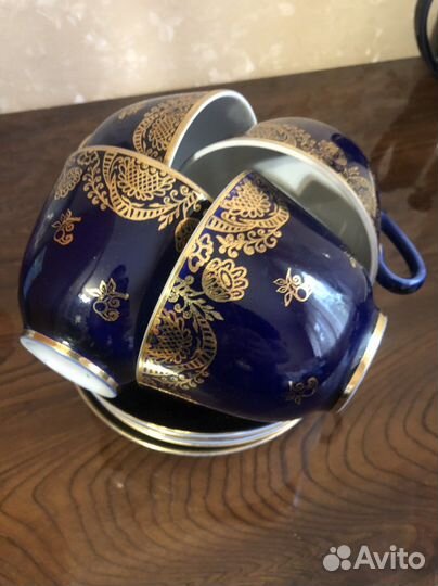 Чашка с блюдцем лфз СССР первый сорт